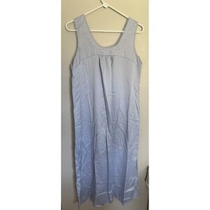 JONES NEW YORK Nightgown Liquid Satin & Lace Straps Sz M‎ Coquette Embroidered